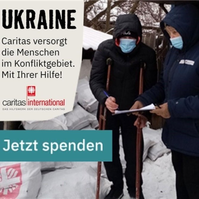 Hilfe für die Menschen in Ukraine (c) caritas-international.de
