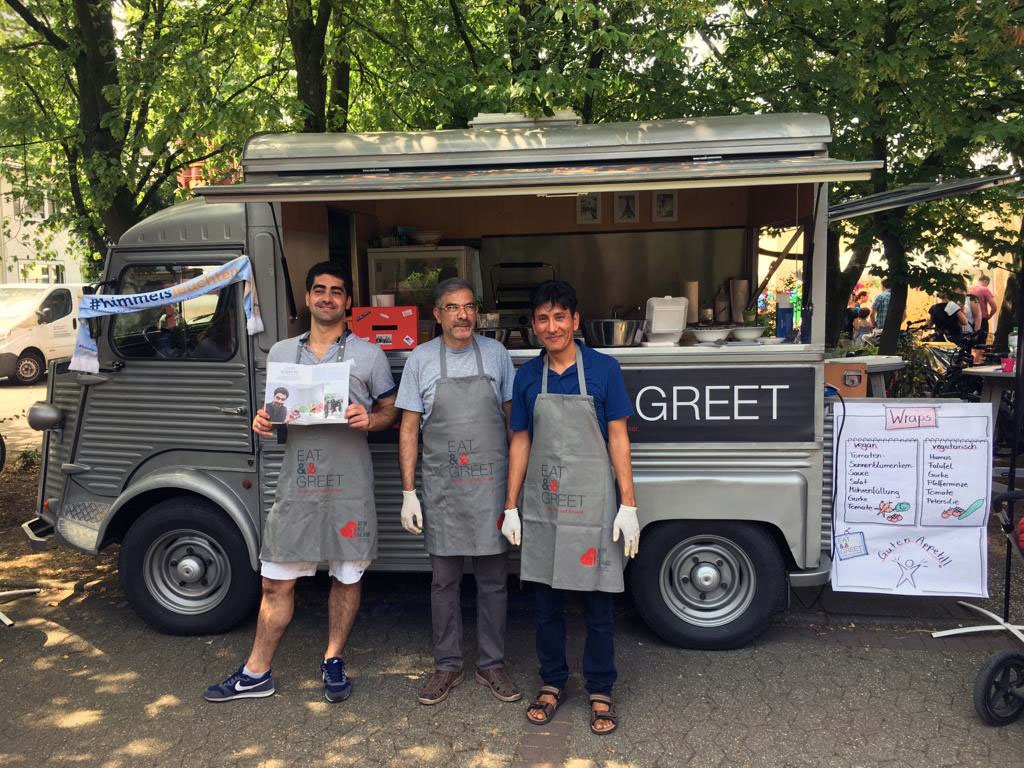 Aktion Neue Nachbarn Der Food Truck Beim Pfarrfest In Dusseldorf Gerresheim